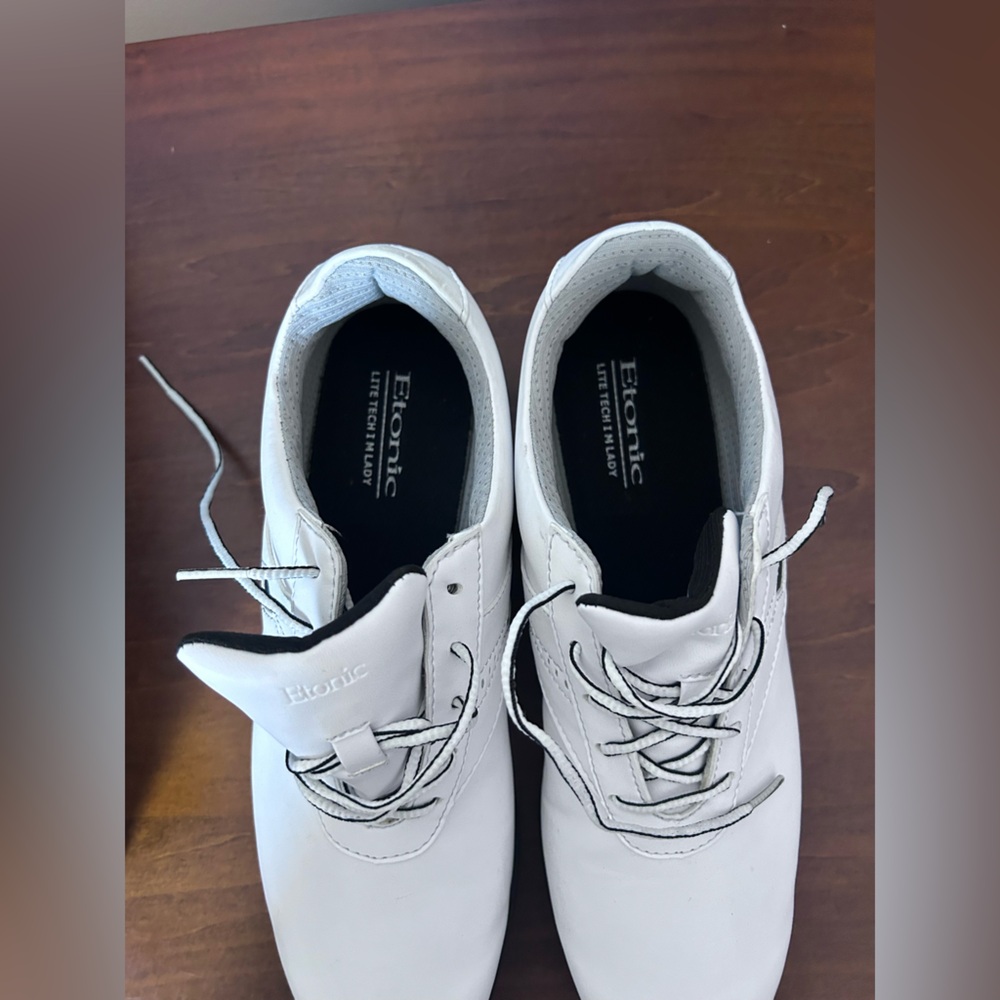 Etonic LiteTech Lady Womens white, water resistant golf shoe NIB size 91/2 - Picture 7 of 8